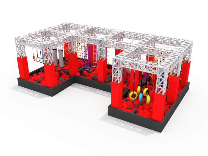Factory Manufacture Hot Sale Children Adult Amusement Park Newest Ninja Course - Image 4