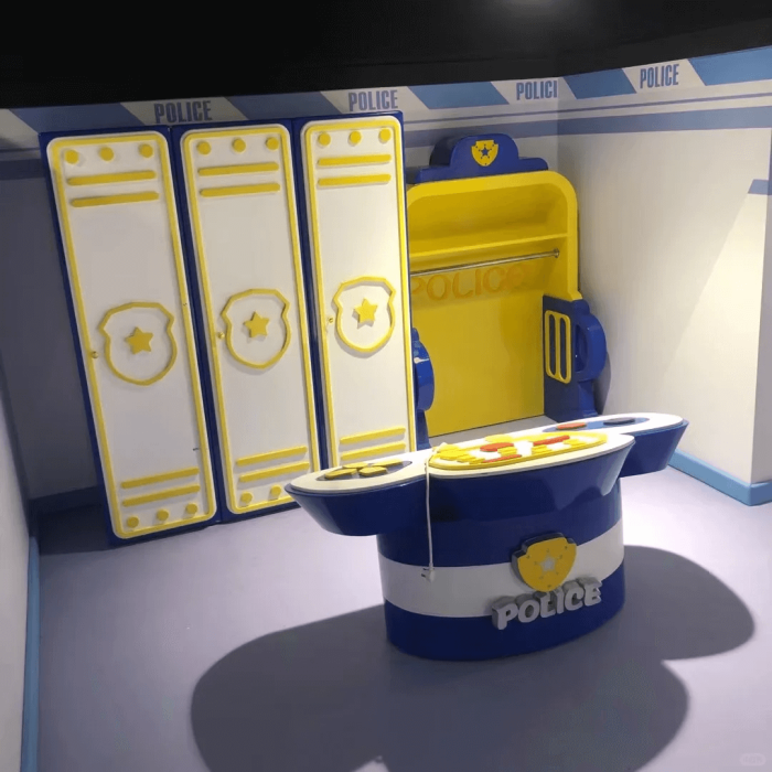 Pretend Indoor Playground Police Station Theme Role Play Equipment - Image 4