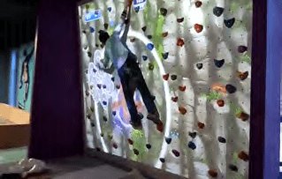 Augmented Climbing Wall Interactive projection