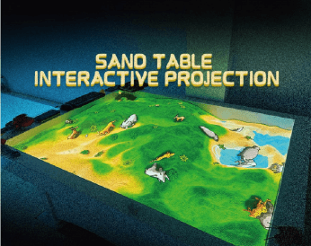 Interactive projection sand table