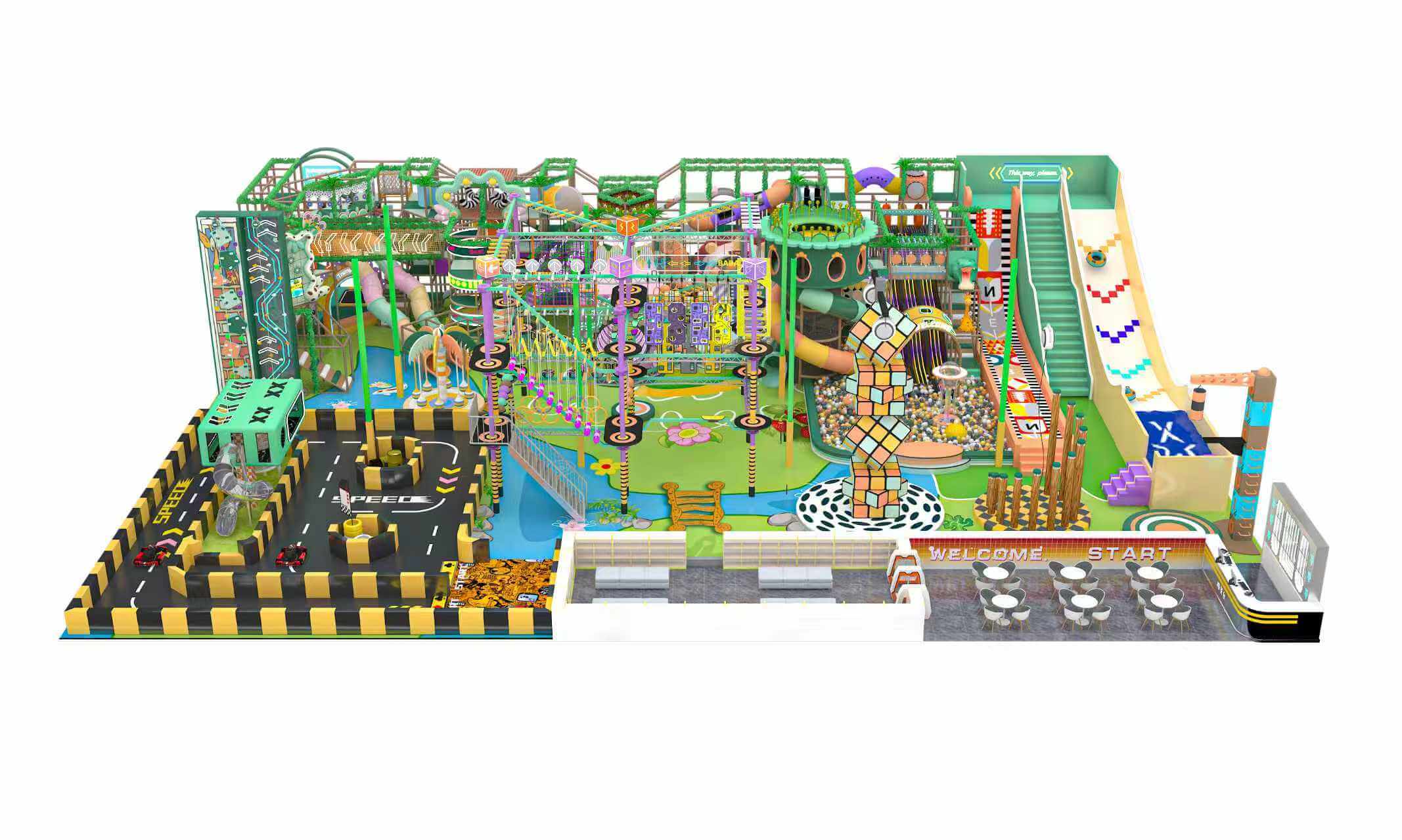 Coolplay Family Entertainment Indoor Play Park Kids Jungle Gym Soft Play Area Equipment