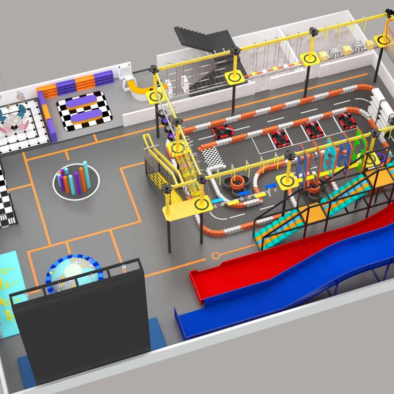 Commercial Adventure Park Customized Rope Course Climbing Kids Indoor Playground Equipment