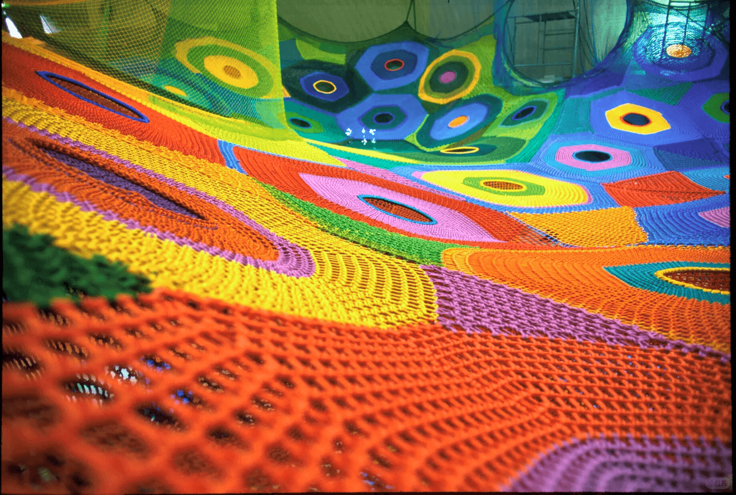 Rainbow Net Playground rainbow climbing net