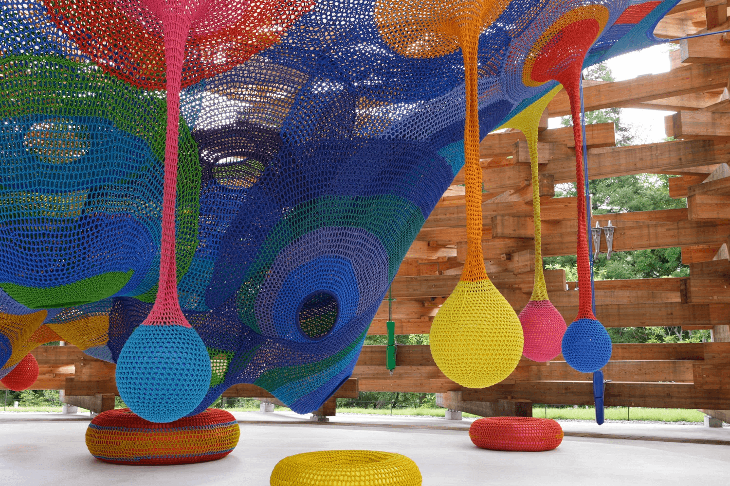 Rainbow Net Playground rainbow climbing net - Image 2